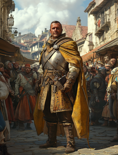 German Renaissance Monster Hunter in 1620 Brazil Village