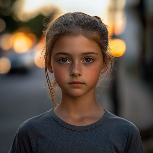 Young Girl on Street