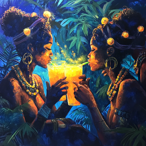 Glowing soursop juice enjoyed by ancient South African women. Glowing soursop juice enjoyed by ancient South African women.