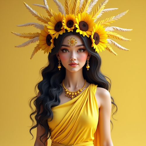 Goddess Hanan Costume: Filipino Woman in Beautiful Attire.
