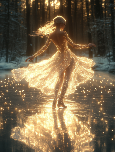 Goddess of Light and Water Ice Skating Charmingly