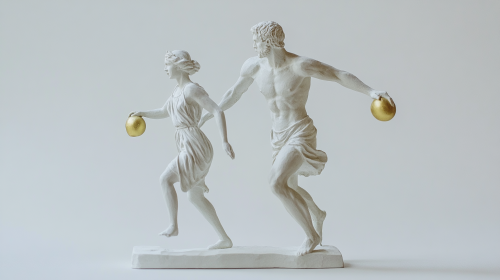 Greek man wins race, woman picks golden apple