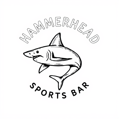 Hammerhead Sports Bar's Minimalist Shark Logo