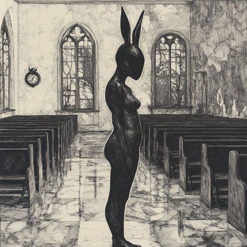 Haunted Rabbit: Beauty and Decay in Abandoned Chapel