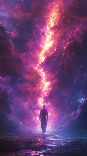 Hidden Dimensions: A Glowing Figure Sees Beyond Normal Hidden Dimensions: A Glowing Figure Sees Beyond Normal