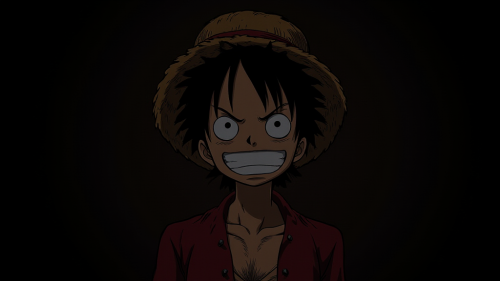 High-Quality Luffy Wanted Poster on Black Background