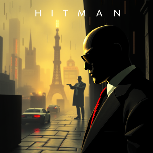 Hitman game like old computer art