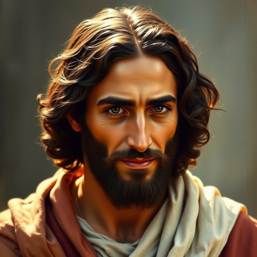 Humble Middle Eastern Jesus in First-Century Attire