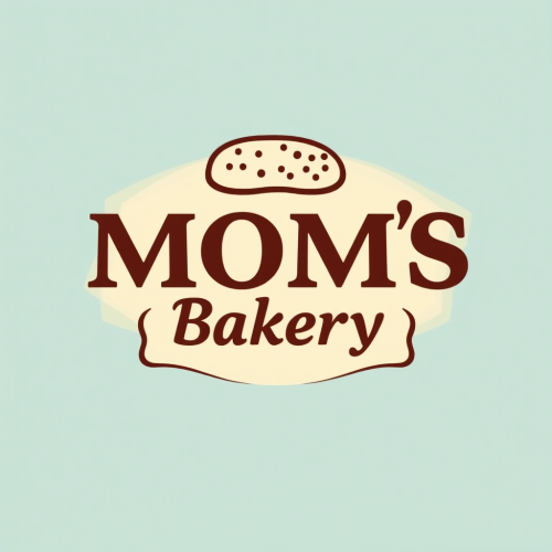 Iconic symbol for Mom's Bakery brand.