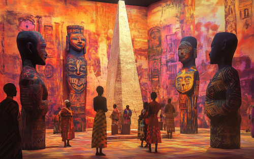 Inflatable monuments inspired by African kingdoms in Addis Ababa