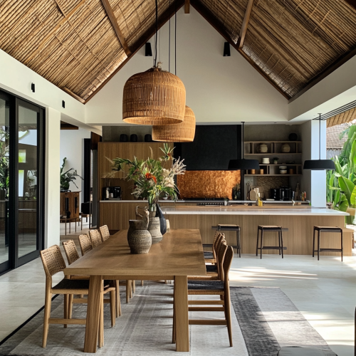 Inside a Large Bali Villa with Modern Design