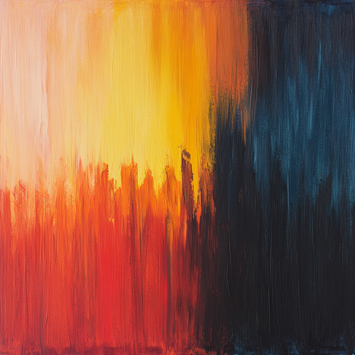 Inspired Abstract Painting of Inclusion and Discrimination