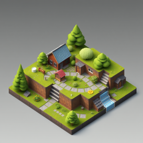 Isometric View of a Tilemap Asset