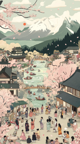 Japanese-style Where's Waldo: Cherry Blossom Hide and Seek.