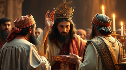 Jesus Celebrating the Holy Qurbono Ceremony