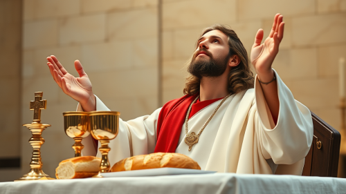 Jesus Christ Leading Holy Mass in 4K Quality