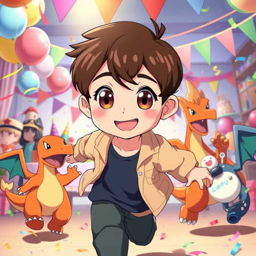 Joyful Birthday Party of Maxi with Pokemon Friends