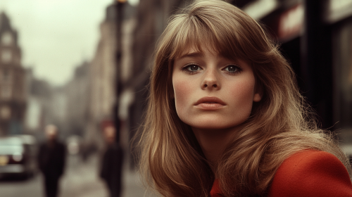 Julie Christie in 1960s London.