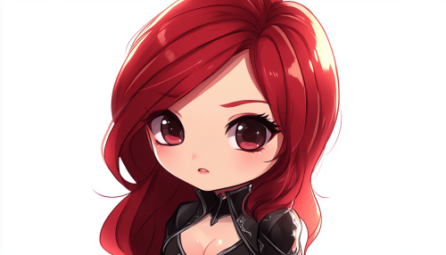 Katarina from League of Legends: Chibi Anime Style