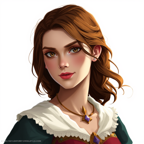 Kaya Scodelario as Young, Brown-Haired Dnd Noblewoman