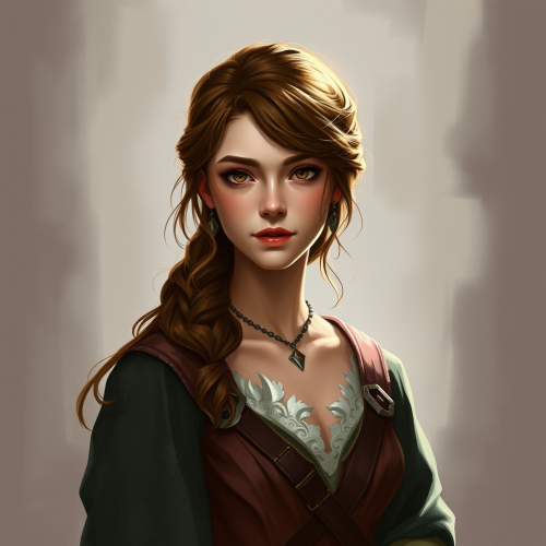 Kaya Scodelario as a DnD Noblewoman Artwork
