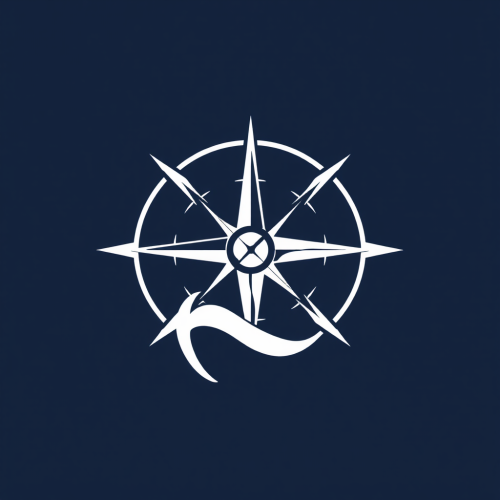 Knowledge, Culture, Growth: Abstract Nautical Logo
