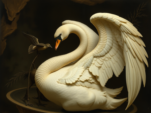 Leda and the Swan by Roberto Ferri