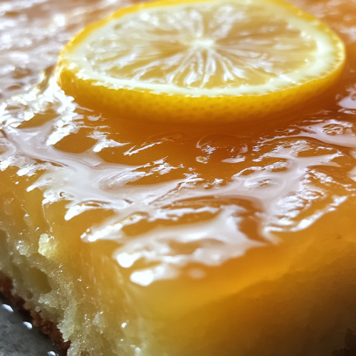 Lemon Cake with Glaze and Lemon SliceVisualStyle