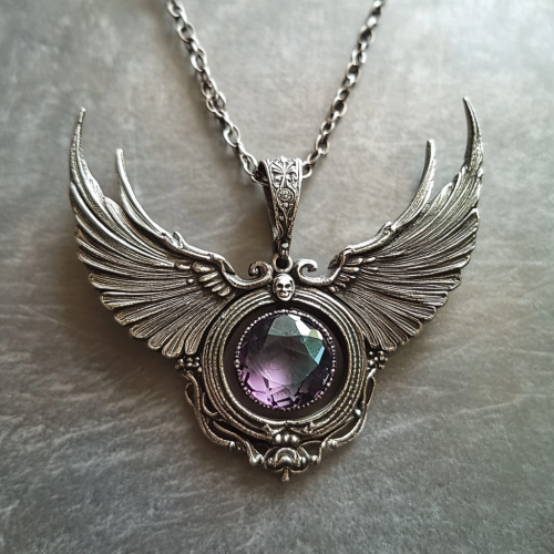 Leonardo DaVinci Inspired Necklace with Alexandrite Stone