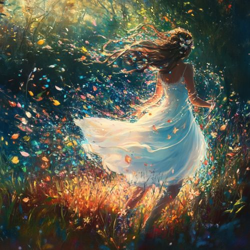 Life's Stream Dances Through Earth in Joy