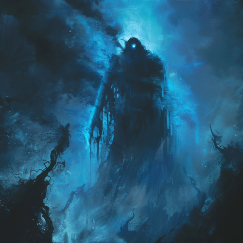 Lost in the Moment: A haunting figure in shadows.