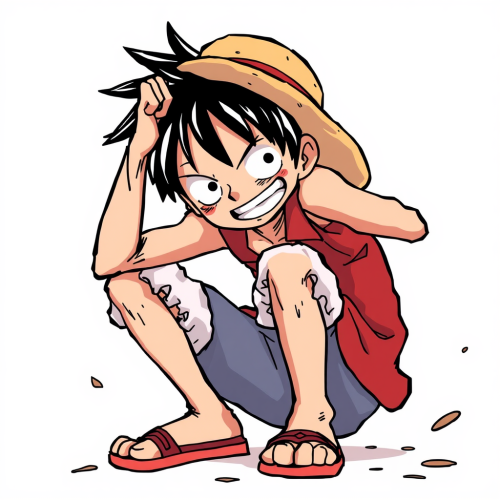 Luffy Written in Bold Letters