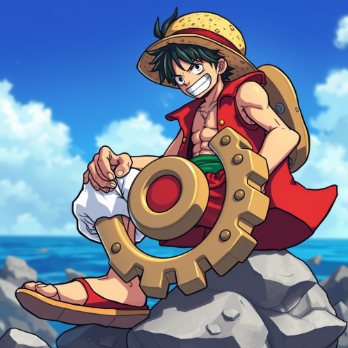 Luffy in Gear 5 Gaseous Form