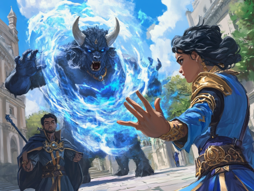 Magical Duel at Mage College: Banishing the Minotaur