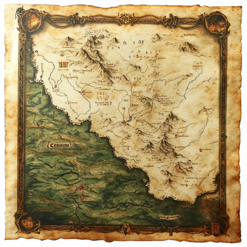 Map of Three Kingdoms: Pict, Elmet and Meath