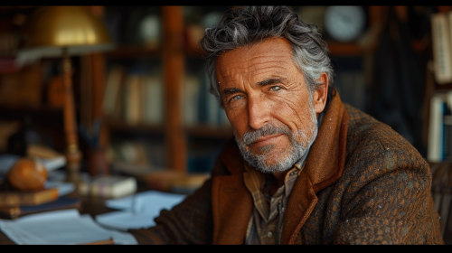 50s Spanish Woman in Office