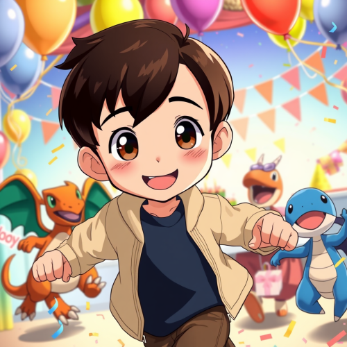 Maxi's Joyful Birthday Party with Pokemon Friends