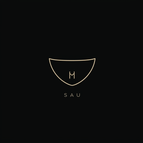 Minimalist logo for SHAQU, modern typography, sleek design.