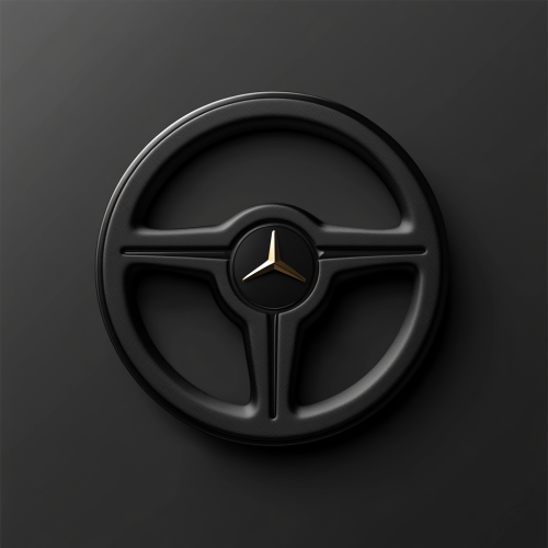Modern car accessory logo in minimalist style