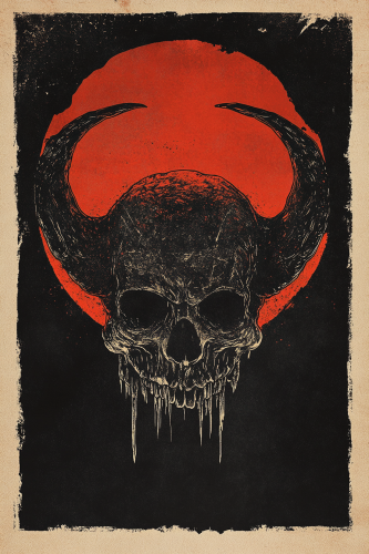 Mystic old graphic on tee, glowing center