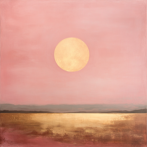 Mystical Moonlight on the Horizon