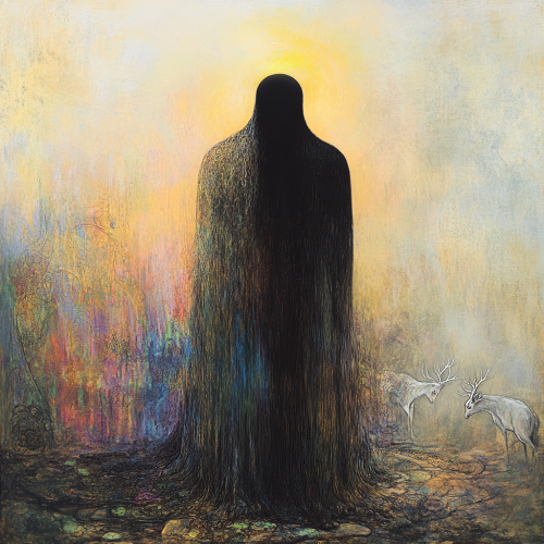 Mystical and ethereal portrayal of Elyon, supreme deity soul