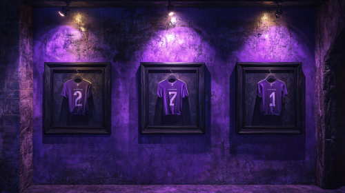 NFL Wall of Shame: Moody Purple Decor NFL Wall of Shame: Moody Purple Decor