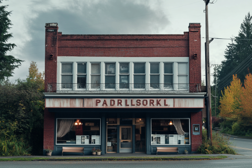 Newspaper office in a small American town Newspaper office in a small American town