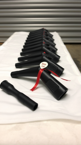 Nozzles on White Cloth with Special May 1st Ribbon