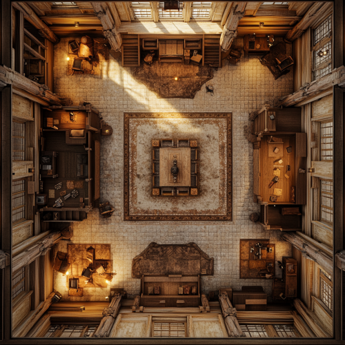 Old House's Main Floor Battle Map View