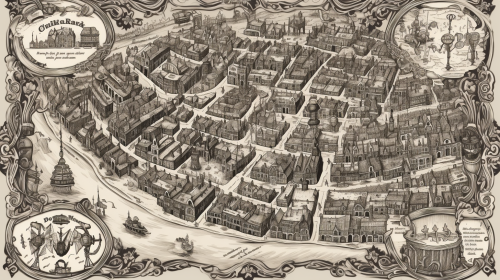 Old London Detailed Atlas with Identified Locations, 1825