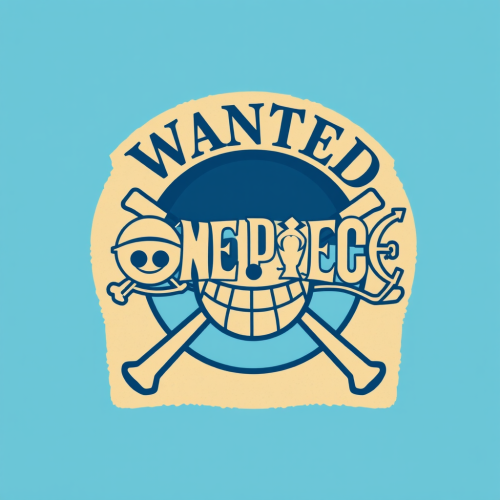 OnePiece Wanted Poster Logo Displayed