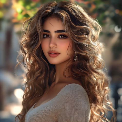 Persian Woman's Confidence: A Realistic Portrait