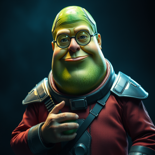 Peter Griffin as a Futuristic Pickle